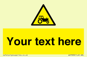 Custom warning farm machinery